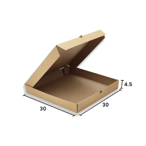 Caja para Pizza 30 x 30 x 4.5 cm (100 cajas)