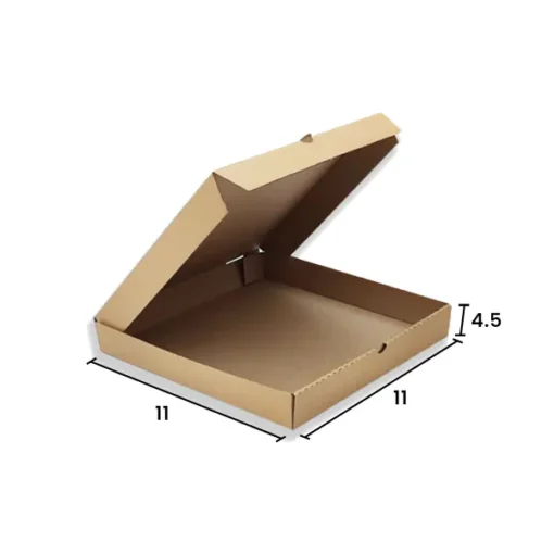 Caja para Pizza 11 x 11 x 4.5 cm (100 cajas)