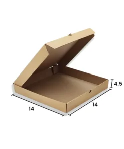Caja para Pizza 14 x 14 x 4.5 cm (100 cajas)