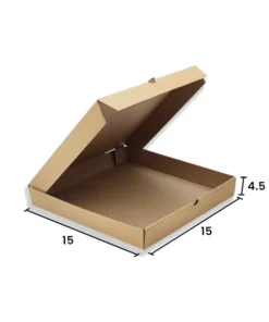Caja para Pizza 15 x 15 x 4.5 cm (100 cajas)