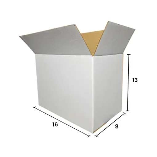 Caja de Envío Blanco 16 x 13 x 8 cm (100 cajas)